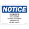 Signmission OSHA Sign, Fall Hazard Beyond Point Open, 10in X 7in Rigid Plastic, 10" W, 7" H, Landscape OS-NS-P-710-L-10906 - alternate 1
